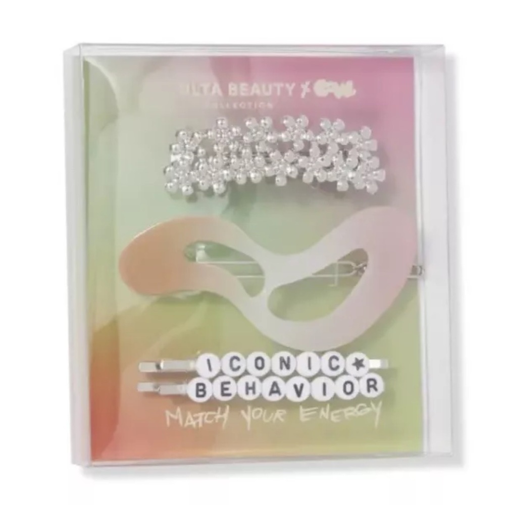 NIB Ulta X Covl Collab Ltd Edition 4-PC Hair Set Barrettes Hair Clips